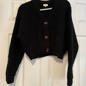 Chunky Black Cardigan